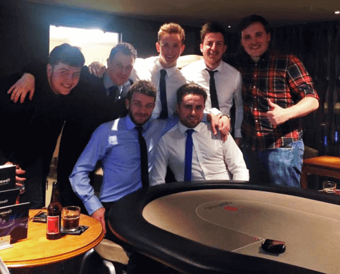 Alex Whitfield & Friends at a poker night in the Genting Casino, Manchester